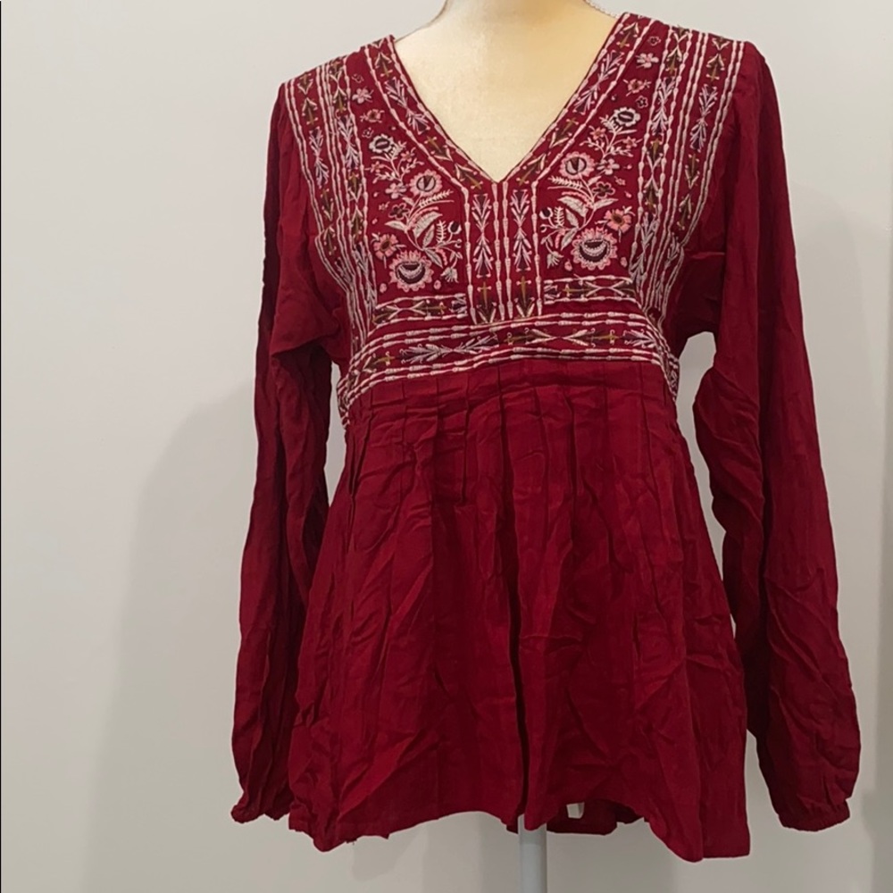 Knox rose Long Sleeve Embroidered blouse - Picture 2 of 9
